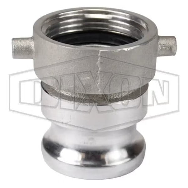 Dixon Cam and Groove Hydrant Adapter, 1-1/2 in, Female NST NH x Male Adapter, Aluminum, Domestic AHA1515ADP - main