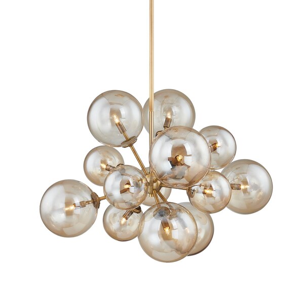 Troy Lighting Santee 13 Light Chandelier 30.75 In. Patina Brass F1027-PBR - main