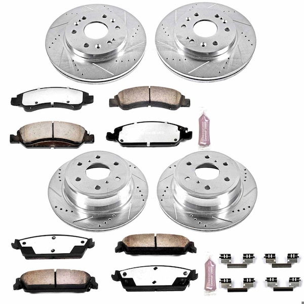 Powerstop FRONT & REAR TRUCK AND TOW BRAKE KIT K2070-36 - main