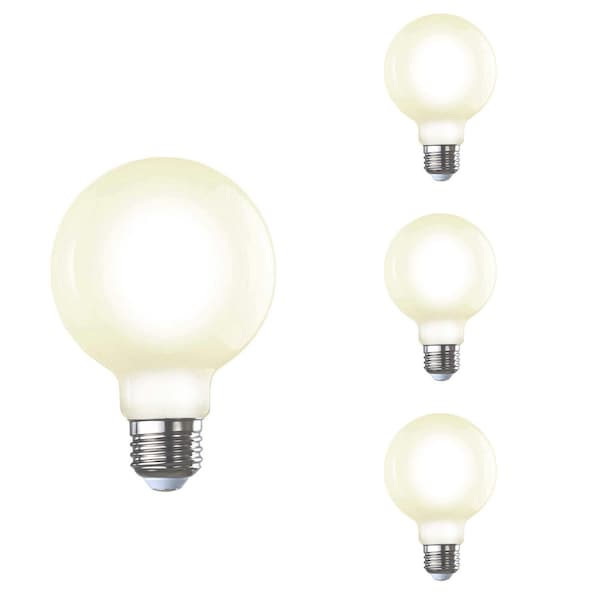 Bulbrite 7WLED G25 2700K FILAMENT E26 MILKY FULLY COMPATIBLE DIMMING, 4PK 862893 - main