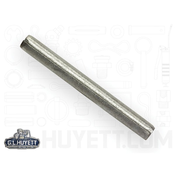 Huyett Coiled Spring Pin, Standard Duty, Zinc Plated High Carbon Steel, 0.250 in Dia x 2.000 in Length SPCZ-250-2000 - main