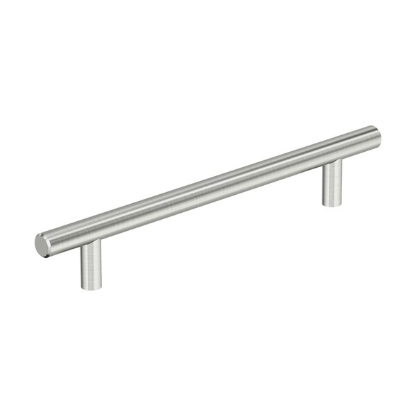 Amerock Bar Pulls Hollow 6-5/16 inch (160mm) Center-to-Center Stainless Steel Cabinet Pull, 10PK 10VMP37243SS - main