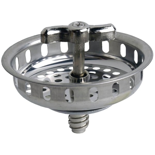 Danco Basket Strainer, 312 in Dia, Stainless Steel, Chrome, For Universal SpinNGrin Strainer 86800 - main