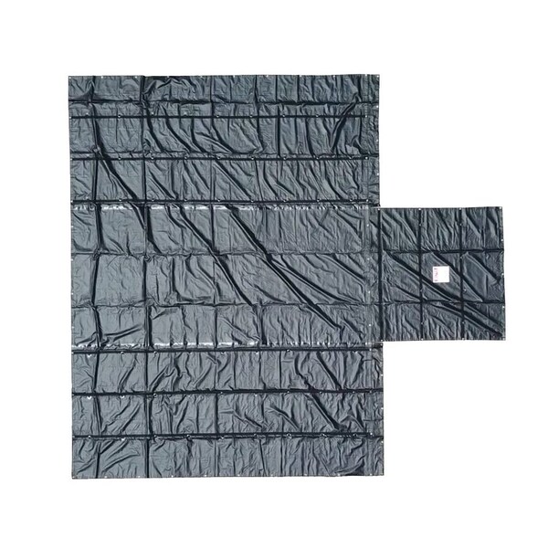 Mytee Products Heavy Duty 18oz Lumber Tarp 20x18 (6 ft Drop with 6 ft x 8 ft Flap) - Black LT6FT3PCE - main
