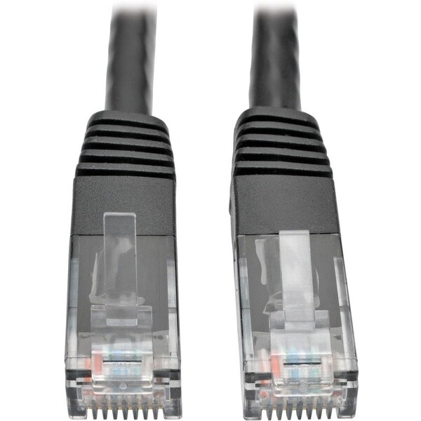 Eaton Tripp Lite Series Cat6 Gigabit Molded UTP Ethernet Cable RJ45 M/M, PoE, Black, 35 ft. 10.67 m N200-035-BK - main