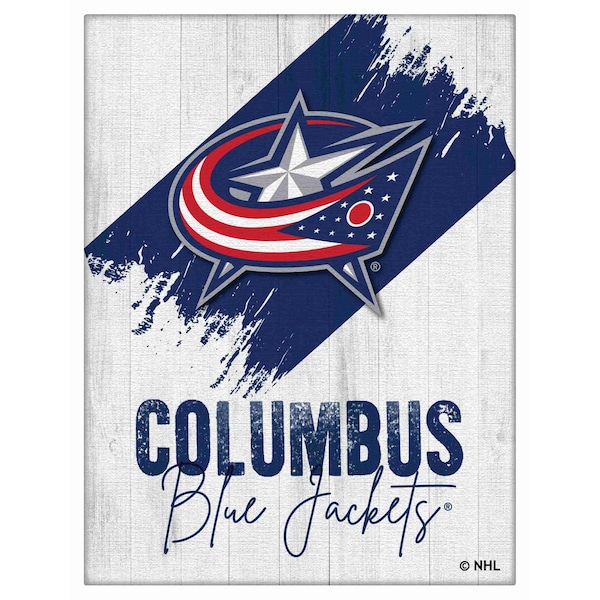 Holland Bar Stool Co Columbus Blue Jackets 15 in. x 20 in. Canvas Wall Art LCnvs - main