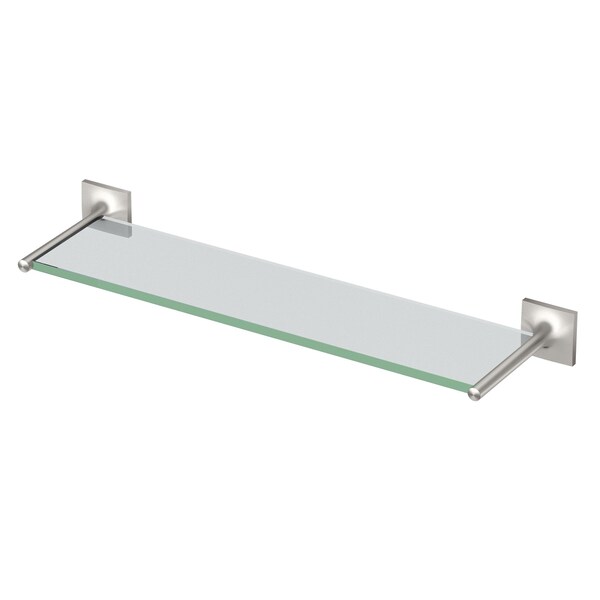 Gatco Waterline Glass Vanity Shelf, Satin Nickel 5596 - main