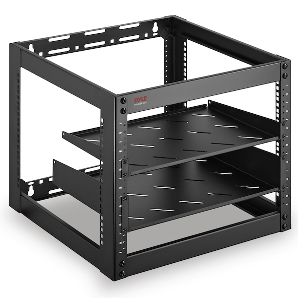 Pyle 10U Advanced Open Frame Server Rack PLRS10UW - main