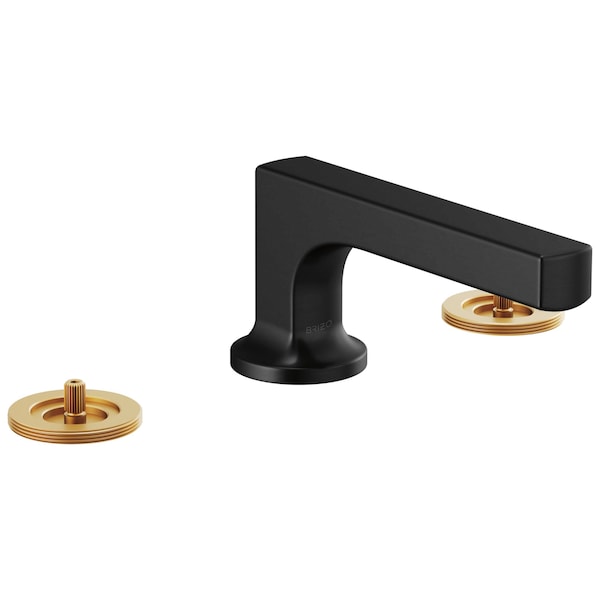 Brizo Kintsu Widespread Lavatory Faucet with Low Spout, Less Handles Matte Black 65308LF-BLLHP-ECO - main