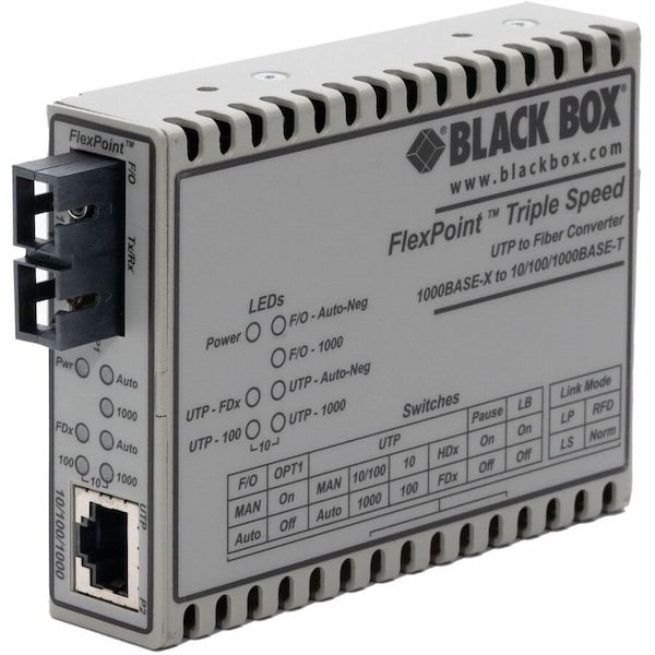 Black Box Black Box Media Converter, Ethernet to Fiber, 10 Mbps LMC1017A-MMSC - main