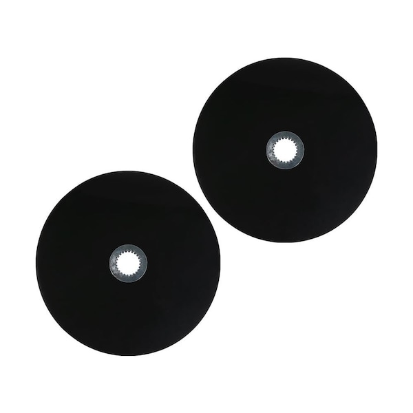 Mytee Products 24in Fifth Wheel Disc Lube Plate w/ Steel Retention Clip - 5mm Thick, HDPE, 2PK 5WD-24x2 - main