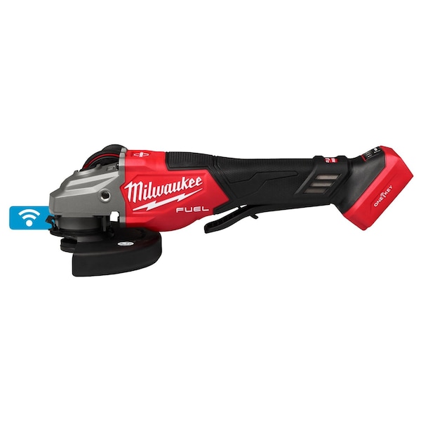 Milwaukee Tool M18 FUEL 4-1/2"-6" Variable Speed Braking Grinder, Paddle Switch w/ ONE-KEY 3672-20 - main