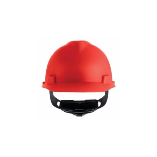 Msa Safety V-Gard Cap-Style Hard Hat with Fas-Trac III Suspension, Matte, Red 454-10203086 - main