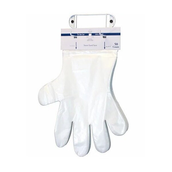 Safety Zone Polyethylene/Cast Embossed Glove, Header Pack, Clear, Lrg Only, 1000PK GDCP-HC - main
