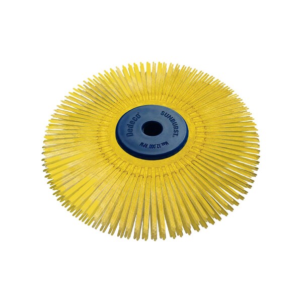 Dedeco SUNBURST 4" X 1/2" TS YELLOW 80 GRIT (A/O) 2433 - main