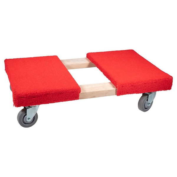 Mytee Products 19 in x 32 in Carpeted Furniture Dolly 4 Wheels 1000 lbs.w/ 3.5 inx4 in Swivel Casters MD-O1932 - main