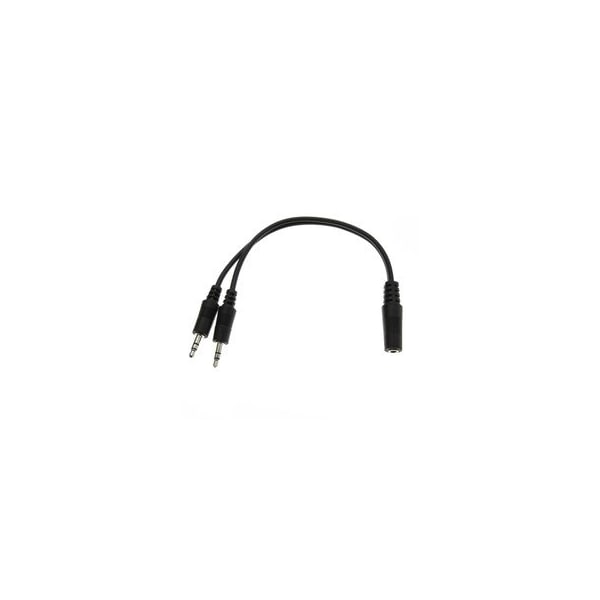Swe-Tech 3C 3.5mm Stereo Y Cable, 3.5mm Stereo Female to Dual 3.5mm Stereo Male, 6 inch FWT30S1-35260 - main