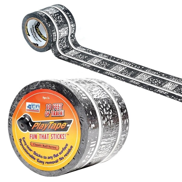 S & P Whistle Stop HO Scale 30 ft. x 2 in. Train Track Playtape BAC09102 - main