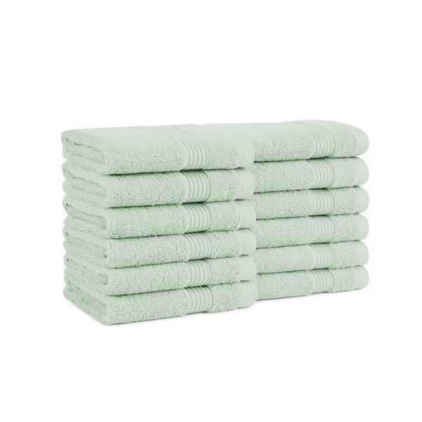 Arkwright Home Host & Home Washcloth 13x13 Green - Pack of 12, 12PK HH-WC-1313-GR - main