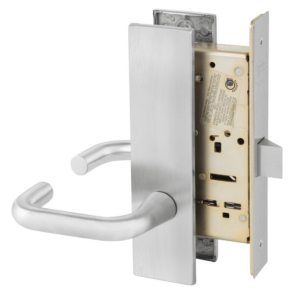 Sargent Grade 1 Passage or Closet Mortise Lock, J - Lever, LE1 - Escutcheon, Field Reversible, ASA Strike, 8215 LE1J 26D - main