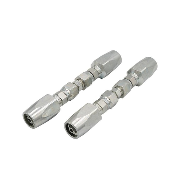 Mytee Products 2Pcs Reusable Hydraulic Hose Field Repair Kits 1/4 in Steel Female JIC w/ Adapter HHR-14 - main