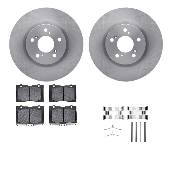Dynamic Friction Co DFC Brake Rotor with 5000 Brake Pads and Hardware Kit 6512-58118 - main