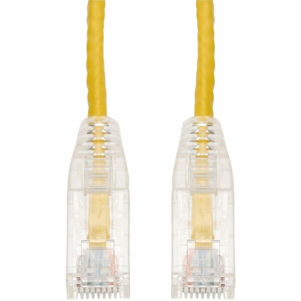 Add-On ADDON 15FT YELLOW CAT 6 SLIM PVC ETHERNET CABLE SNAGLESS CLEAR-CLAW RJ-45 M/M ADD-15FSLCAT6-YW - main