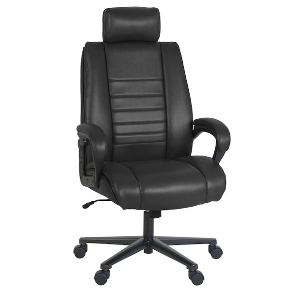 Regency DuraForce Big & Tall Ergonomic Executive Office Chair, 400 lbs Support, Black DUR001BK - main