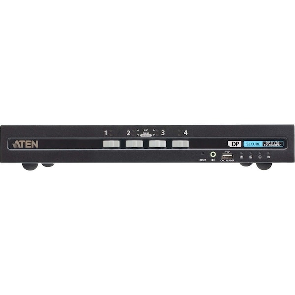 Aten CS1184DP4C 4-Port USB DisplayPort Secure KVM Switch with CAC (PSD PP v4.0 Compliant) CS1184DP4C - main