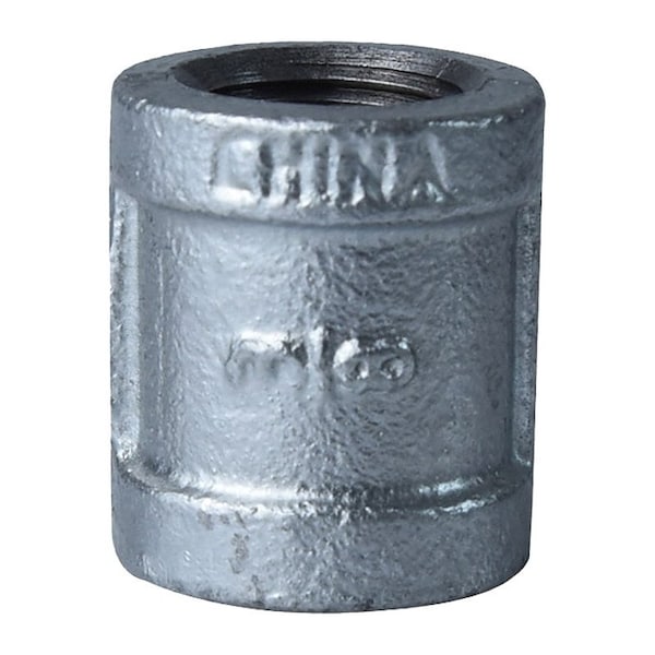 Prosource Exclusively Orgill Pipe Coupling, 38 in, NPT, Malleable Steel, SCH 40 Schedule, 300 psi Pressure 3/8GM - main