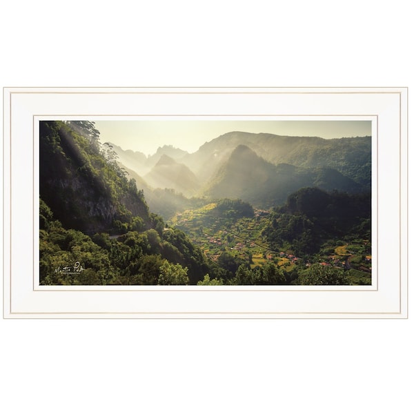 Homeroots Land of the Hobbits Martin Podt Ready to Hang Framed Print White Frame White Framed Print Wall Art 405493 - main