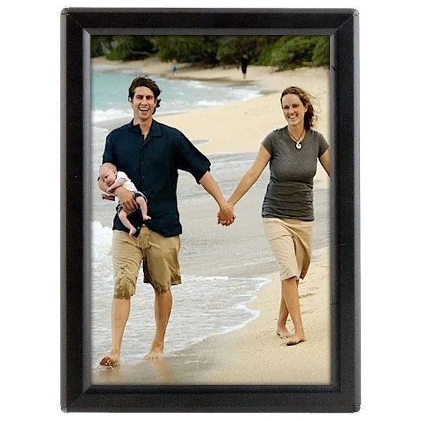 M&T Displays 5x7 Opti Frame 0.55in Black Profile Mitered Corner, Without Back Support UCP145B057X2000 - main