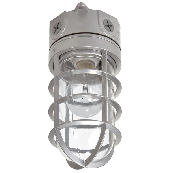 Eaton Lighting Vapor Tight Light Fixture, 120 VAC, 100 W, Incandescent Lamp, 1600 Lumens Lumens, Aluminum Fixture VT100G - main