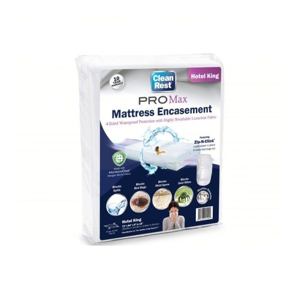 Cleanrest Mattress/Box Spring Protector, 72"W, White 845168011099 - main