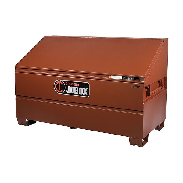Crescent Jobox Slope Lid Jobsite Chest, Site-Vault Security, 16 ga Steel, 32.7 cu ft, 60" W x 30" D x 39.5" H 1-680990 - main