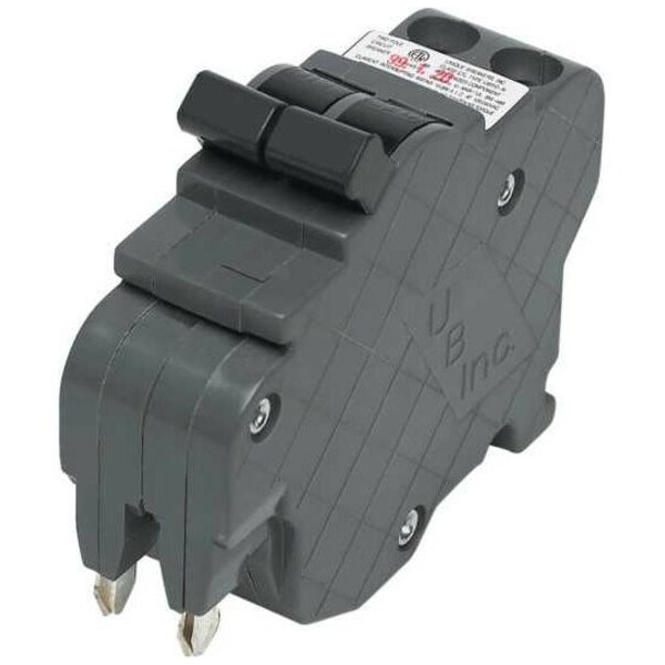 Federal Pacific Miniature Circuit Breaker, UBIF Series, 40A, 2 Pole, 120/240V AC, 10kA at 120/240V AC UBIF0240N - main