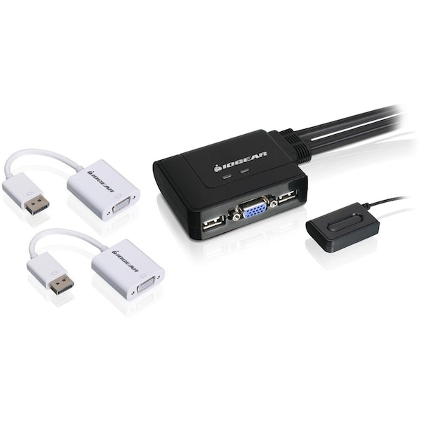 Iogear 2-Port VGA and DisplayPort KVM Switch Kit GCS22DPKIT - main