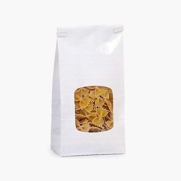 Nashville Wraps 100 1 lb White Window Coffee Bags4-3/4x2-1/2x9-1/2, 100PK 300250M - main
