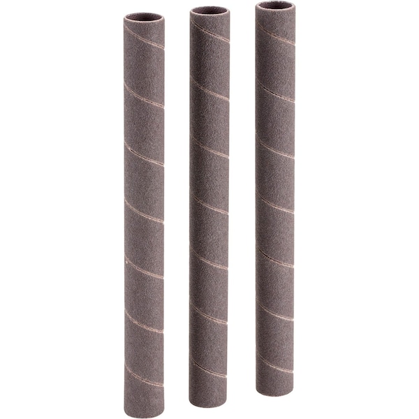 Woodstock 1/2" Dia. x 6" A/O Hard Sanding Sleeve, 120 Grit, 3PK D1423 - main