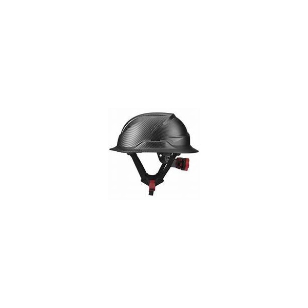 Radix Non-Vented Full Brim Safety Helmet, Matte Black Carbon Fiber HRXF-25CKE2 - main