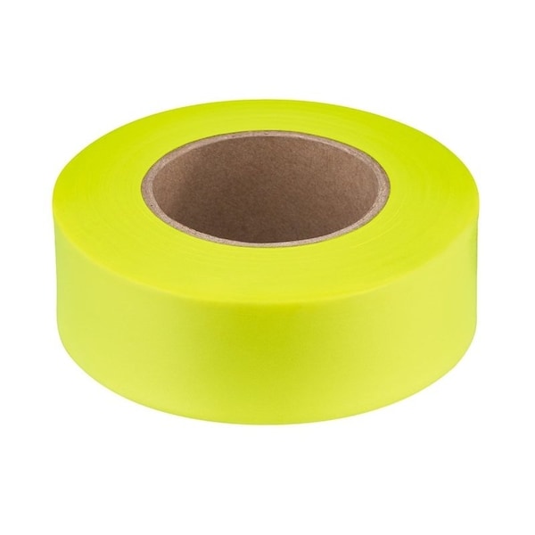Empire Level Flagging Tape, 200 ft L, 1 in W, Yellow, Plastic 77-004 - main