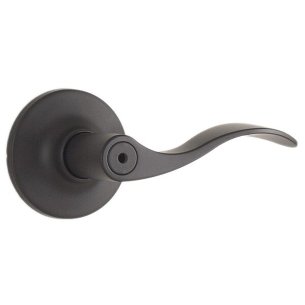 Weslock New Haven Privacy Lock with Adjustable Latch and Full Lip Strike Matte Black Finish 00210X2X2FR20 - main