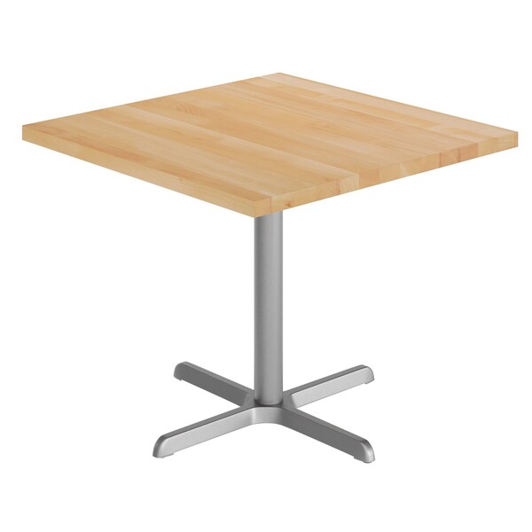 Flash Furniture Bennett 36 in Square Solid Wood Indoor Tabletop in Natural with 30 in x 30 in Dining Height GSF-SQ36-NAT-T3030S-GG - main