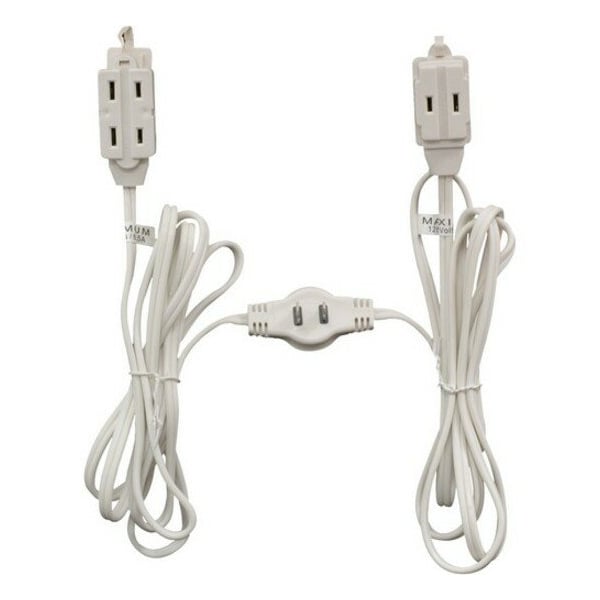 Ge Extension Cord, 16 AWG, 6 Outlets, White, 12 ft 50657 - main
