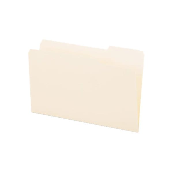 Universal File Folders, 1/3 Cut, One-Ply Top Tab, Third Position, Legal, Manila, 100/Box 15123 - main