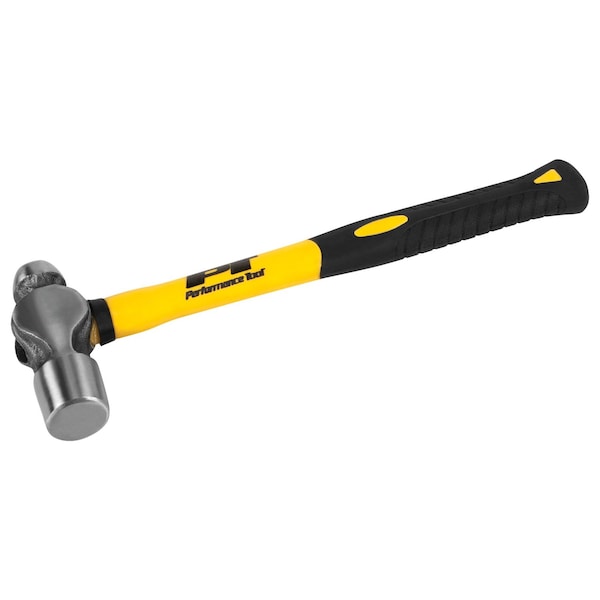 Performance Tool 24 oz. Ball Pein Hammer, Fiberglass Handle, Rubber Grip M7034B - main