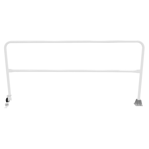 Vestil Steel Dock Safety Swing Gate 8 Ft. Length White SSG-8-WT - main