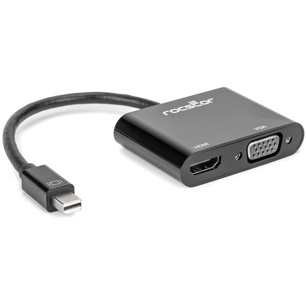 Rocstor 2-IN-1 MINI DP TO HDMI 4K 30 HZ OR VGA Y10A261-B1 - main