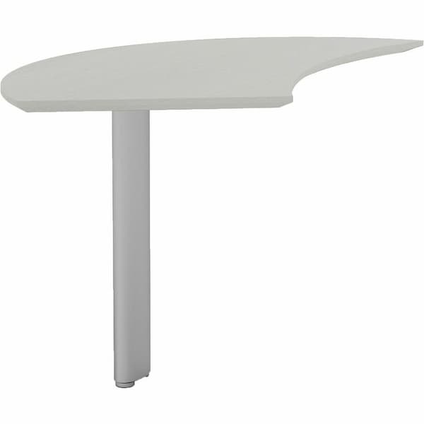 Mayline Curved Desk Medina Curved Desk Extension, 47" Wx28" Dx29.5", 28" D X 29-1/2" H, 47" W X MNEXTLTSS - main