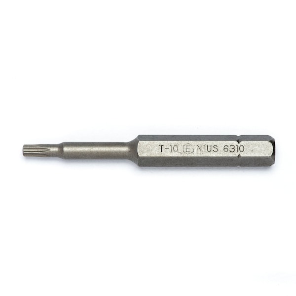 Genius Tools 1/4in Hex Shank, T-10 Star Screwdriver Bit 56mmL 6310 - main
